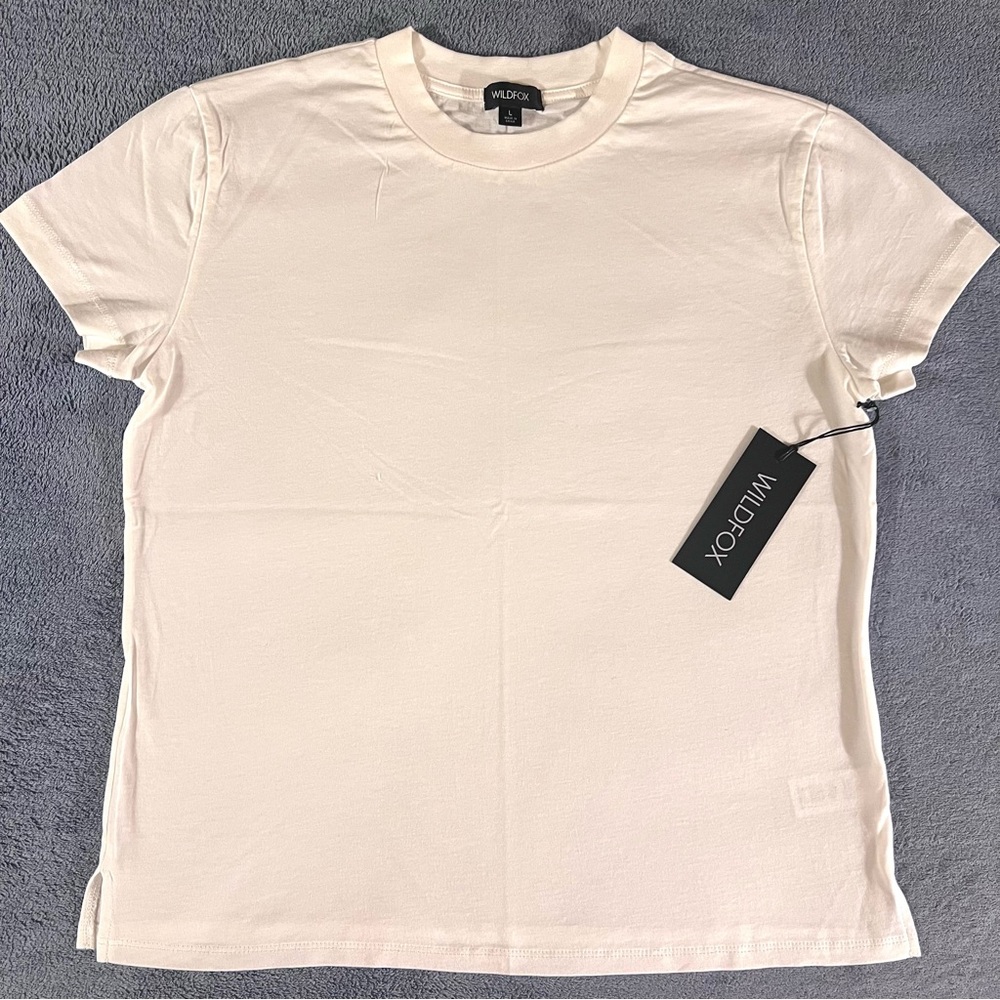WILDFOX Kelli Tee Snow White Size Large
